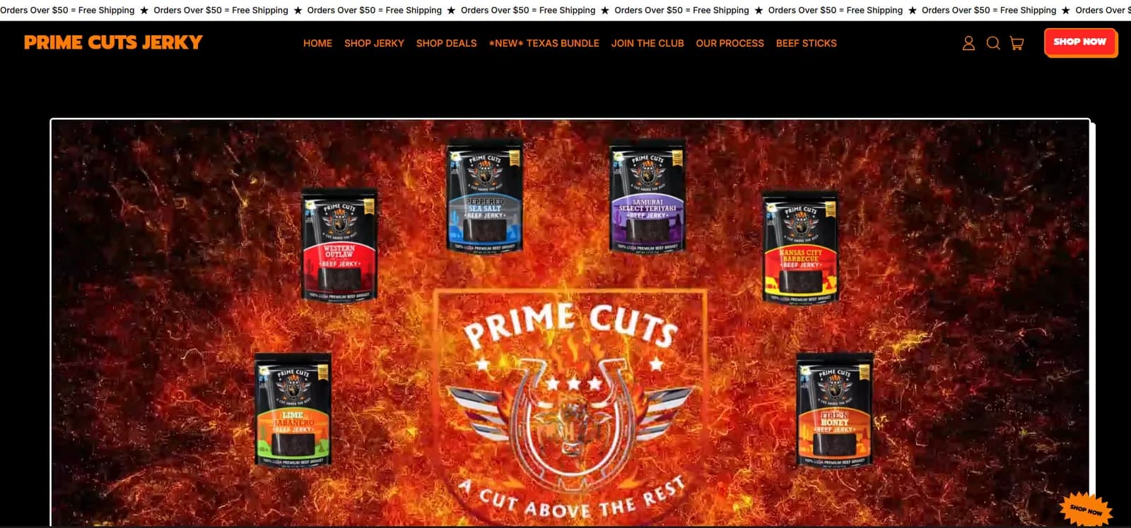 Prime Cuts Jerky storefront